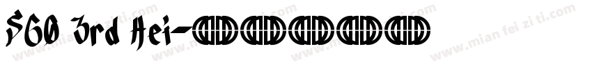 S60 3rd Hei字体转换